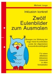 Michael Junga: Inklusion konkret - Zwölf Eulenbilder zum Ausmalen