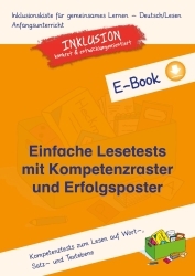 Jens Sonnenberg: E-Book Einfache Lesetests mit Kompetenzraster und Erfolgsposter