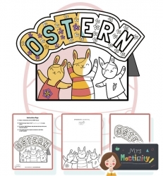 Mrs Mactivity: Osterkarte (s/w)