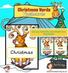 Mrs Mactivity: Englische Weihnachtswörter - Rudolph