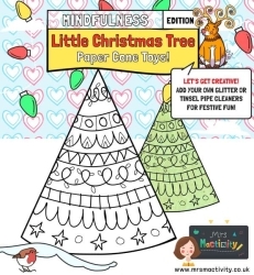 Mrs Mactivity: Christbaum-Kegel basteln