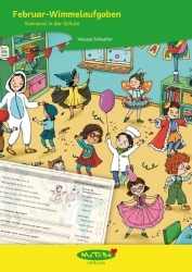 Valessa Scheufler: Februar-Wimmelaufgaben - Karneval in der Schule