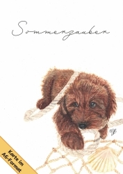 Grußkarte "Cockapoo - Sommerzauber"